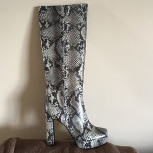 Snakeskin boots